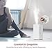 TaoTronics Top Fill Humidifiers, Cool Mist Aromatherapy Oil Humidifier for Home Bedroom, Filterless, Easy Clean, Auto Shut Off-(5L/1.32 Gallon, 100-240V)