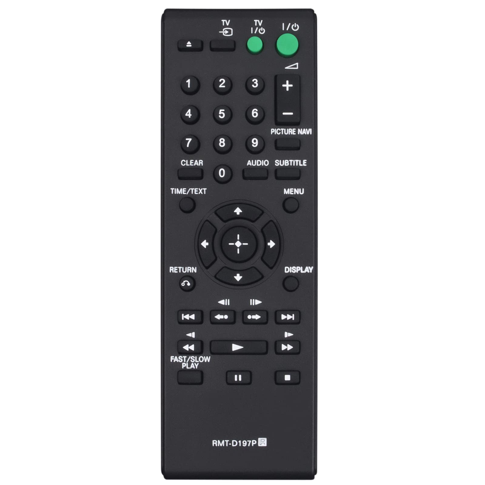RMT-D197P RMT-D197A Replacement Remote for Sony CD DVD Player DVP-SR120 DVP-SR150 DVP-SR160 DVP-SR170 DVP-SR320 DVP-SR350 DVP-SR360 DVP-SR370 DVP-SR450K DVP-SR550K DVP-SR750H DVP-SR760H