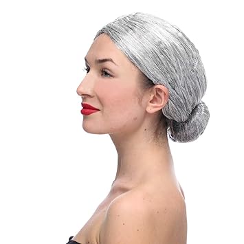 Amazon Com Wig Malltop Shawn Old Lady Grandma Granny Grey Wig