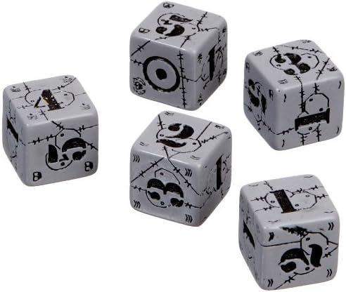Set of War Dice United Kingdom: Grey&Black, Multi-color