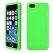 Eco-Fused Soft Silicone Rubber Cases for iPhone SE, 5 / 5S (Yellow, Pink, Hot Pink, Black, Orange, Red, Blue, Purple, Light Blue, Light Green) / 1 Microfiber Cleaning Cloth