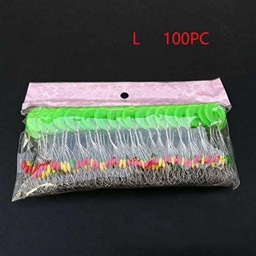 czos88 Float Beans 100Pcs Outdoor Elasticity Stopper Accessories Convenient Tool Concentricity Fishing Bobber 6 In 1 Sinkers Tackle Oval Space(LOlive)