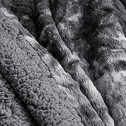 joybest Faux Fur Throw Blanket for Couch, Tie-Dye