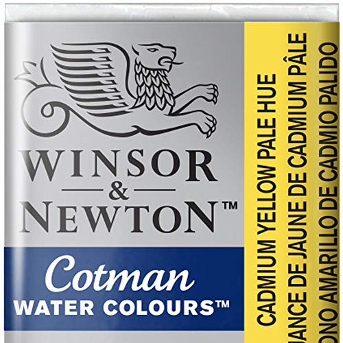 Cotman Winsor & Newton Watercolour Paint Half Pan â€“ Cadmium Yellow Pale Hue
