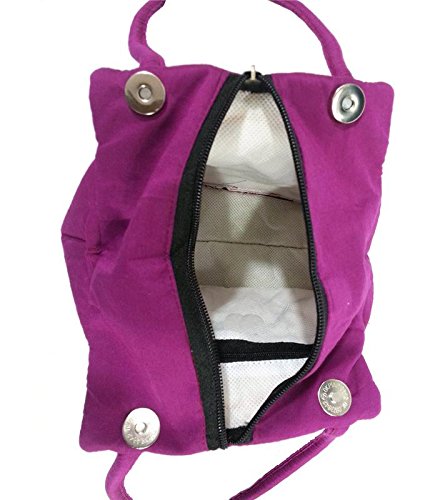 belladona samosa cotton rani pink cut small mirror work women's bag