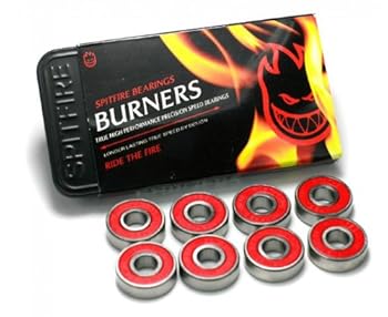 Spitfire Burner Skateboard Bearings One Size Red