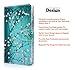 NageBee Note 2 Case, Galaxy Note 2 Case, [Kickstand Feature] Premium PU Leather Flip Fold Wallet Case with [ID&Credit Card Slot] for Samsung Galaxy Note 2 - Plum Blossom