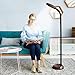 Kenley Natural Daylight Floor Lamp - Tall Reading Task Craft Light - 27W Full Spectrum White Bright Sunlight Standing Torchiere for Living Room Bedroom or Office - Adjustable Gooseneck Arm - Dark Wood