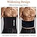 ZOHUMI Mens Waist Trimmer,Widening Neoprene Waist Trainer Ab Belt with Flexible Back Support for Fitness (XL/ 37-49 inches) Black