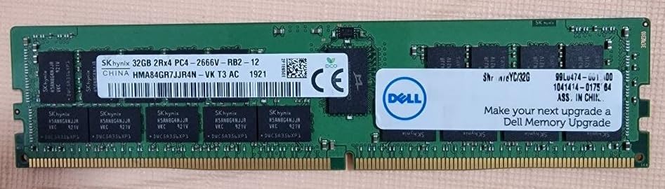 Dell 32GB 2Rx4 DDR4 RDIMM 2666MHz Server Memory SNPTN78YC/32G