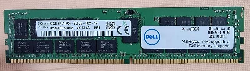 Dell 32GB 2Rx4 DDR4 RDIMM 2666MHz Server Memory SNPTN78YC/32G