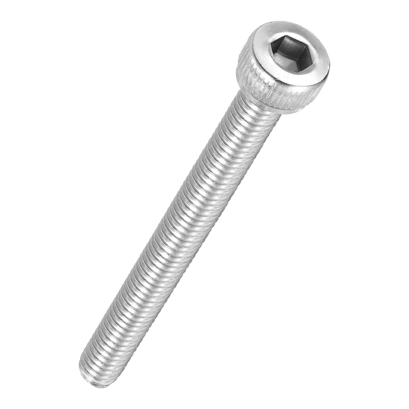 Kozelo 60pcs Socket Head Cap Screws - [M4-0.7 x 40mm] 304 Stainless Steel Allen Socket Drive for Electrical Motor 3D Printing Fan Engine Replacement Use, Silver