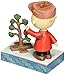 Peanuts by Jim Shore Charlie Brown with Christmas Tree Stone Resin Figurine, 5”