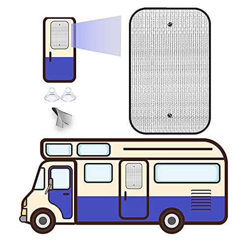 RV Door Window Cover, RV Window Shade for Heat Insulation and UV