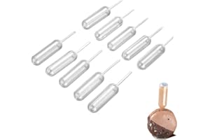100pcs 4ml Plastic Transfer Pipettes, Cupcakes Liquid Injectors Disposable Squeeze Dropper, for Cupcakes, Ice Cream, Chocolat