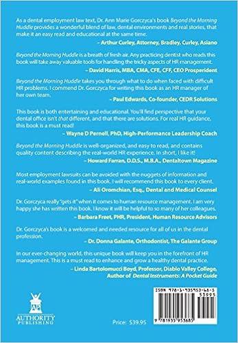 Beyond the Morning Huddle HR Management for a Successful Dental Practice