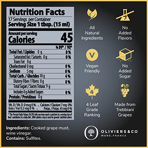 Premium Aged Balsamic Vinegar of Modena by Oliviers & Co Italian