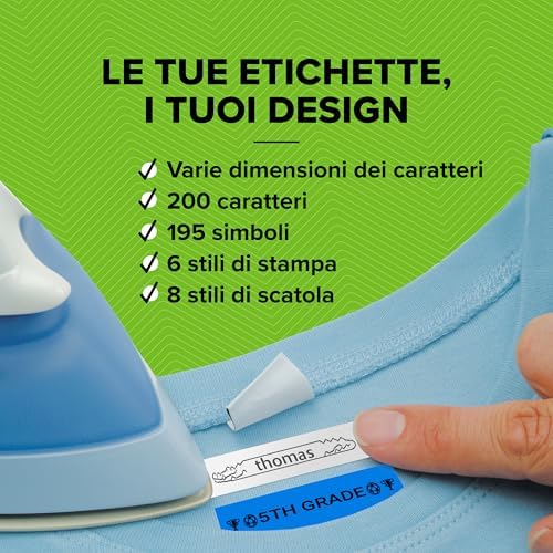 LetraTag LT-100T Etichettatrice | Macchina etichettatrice palmare | Tastiera ABC/Display LCD a 13 caratteri | Ideale per casa o ufficio