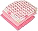 Just Born Love To Bathe Woven Washcloth Set, Elephant/Pink, 10 Count
