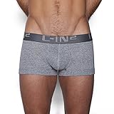 C-IN2 Men's Core Basic Low No-Show Army Trunk, Grey Heather, Large