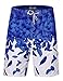 ELETOP Men's Swim Trunks Quick Dry Board Shorts with Pockets Feather Print Series