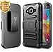 Galaxy Sky Case, J36V, J3 (2016), J3 V, Sol, Amp Prime, Express Prime w/[Tempered Glass Screen Protector], NageBee [Heavy Duty] Armor Shock Proof [Belt Clip] Holster [Kickstand] Rugged Case -Black