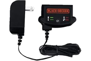 BLACK+DECKER 20V MAX Lithium Battery Charger, Compatible With 12V and 20V Battery, Battery Sold Separately (LCS1620B)