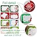 80-Count Foil Christmas Tag Stickers, 8 Jumbo Designs - Xmas to from Christmas Name Tags Write On Labels - Holiday Present Gift Labels