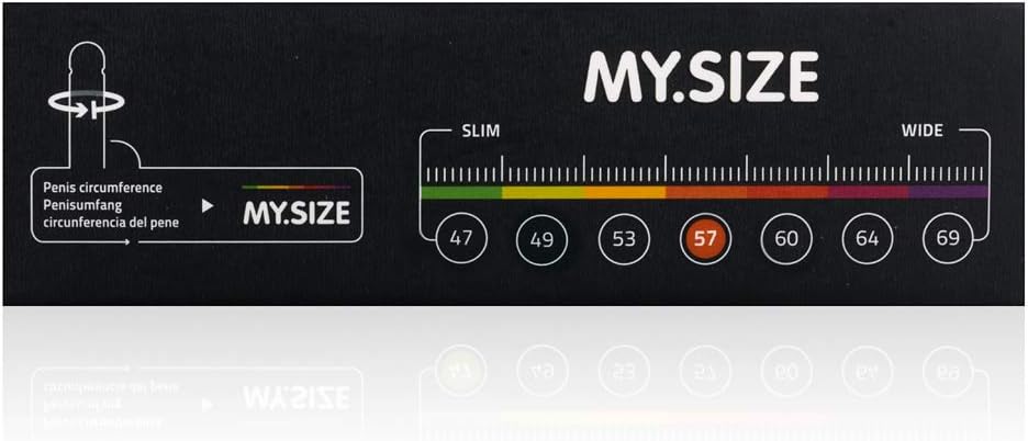 MY.SIZE Classic Condoms Size 4 I 57 mm Width I 36 Pieces Bulk Pack I Premium Condoms Extra Thin I True to Touch Gossamer I Thin 0.07 mm wall Thickness I Condom Vegan I for Men - Image 5