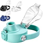 XACIOA Lid for Hydro Flask Wide Mouth, Replacement Lid for Hydroflask 12-64 oz Wide Mouth Bottles, Flip Top for Iron Flask Wide Mouth Bottles with Button Lock &amp; Soft Handle