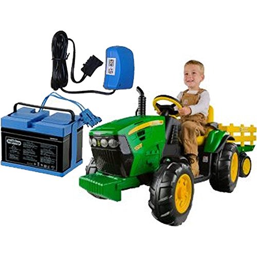 Peg Perego IGOR0039K John Deere Ground Force Tractor w trailer 12 Volt