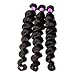 6A Brazilian Virgin Hair 3 Bundle 50G/Pcs Loose wave Human Hair Virgin Hair Extension Unprocessed Brazilian Virgin Hair