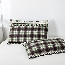 Junsey Rustic Bear Quilts Set King Size,Lightweight