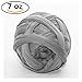 QICI 200g/7 oz Natural Gray Wool Roving Fiber Spin For Needle Felting Hand Spinning DIY