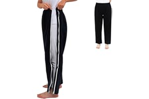 AUSTYLCO Unisex Side Zipper Pants,Breakaway Post Surgery Recovery Zipper Pants,Suit for Fracture/Bedridden Patients/Elderly