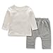 Baby Clothes Boys and Girls Clothing Set Long Sleeve Tops+Printing Pants+Hat 3PCS Outfit Suit