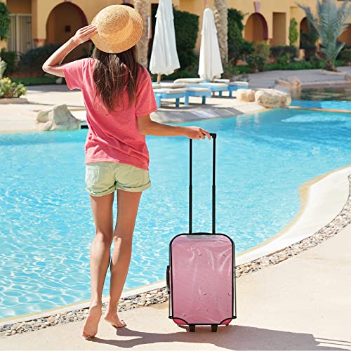 Clear PVC Suitcase Cover Protectors 30 Inch Transparent Travel Luggage