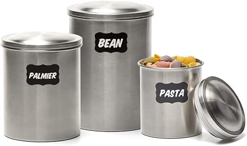 EZOWare 3 Pcs Tarros de Almacenamiento Recipientes Organizador con Tapa