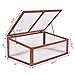 Portable Wooden Green House Cold Frame Garden Raised Plants Bed Protection