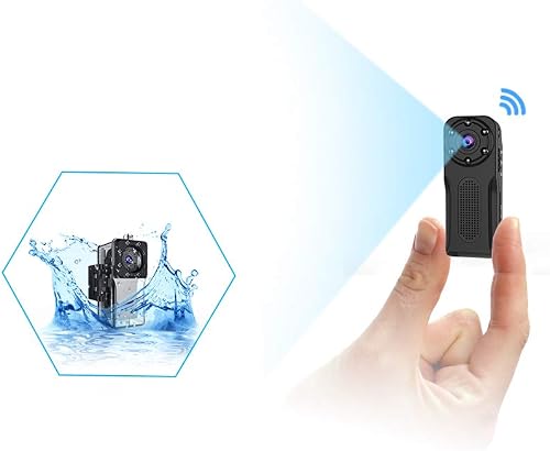 Waterproof Mini Hidden Camera WiFi,ZZCP Full HD 1080P Portable Small ...