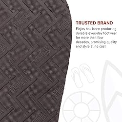 Flojos Men's Trio Flip-Flop, Brown, 8