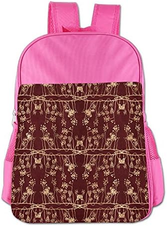 Lovely Golden Flower Vine Travel Bag Sports Fan Backpacks