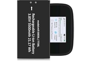 LCLEBM [5500mAh] Mifi 8800L/7730L Battery, 7730l Jetpack Battery for Novatel Jetpack MiFi 7730L/8800L Mobile Hotspot P/N: 40123117