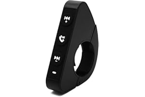 Jaesien Handlebar Bluetooth Remote Control,Waterproof Wireless Media Smart Remote Button for Motorcycle Bike Electric Bicycle,Compatible for iPhone/Android Device