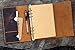 Personalized A5 Leather Journal, distressed leather refillable binder travel notebook portfolio - NA505PDS