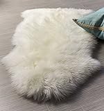 Gray sheepskin rug