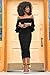 Corala Women Off Shoulder Ruffle Long Sleeve Bodycon Party Midi Dress,Black,Large