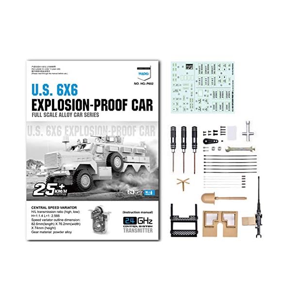 Delili 2.4Ghz,1/12 RC Geländewagen,Hochleistungslegierungsfernsteuerungs-LKW,Beste Geschenkeidee Für Kinder – Bild 3