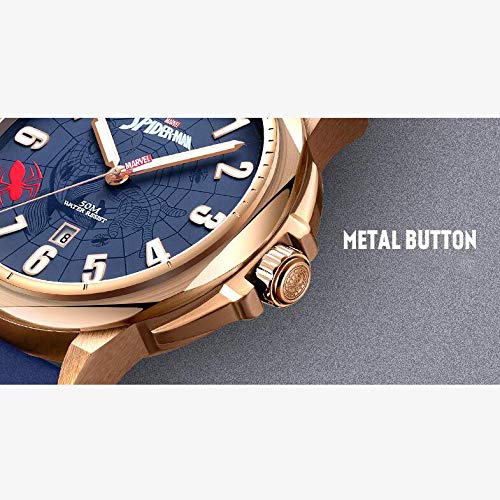 Reloj para Hombre Impermeable Spiderman Marvel Pop Color Reloj Casual Damas Niños Niños Y Niñas Los Mejores Regalos… - Imagen 4