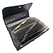 Oak-Pine 26 Pockets Expanding File Folder - Large Plastic A4 US Letter Size Expandable File Organizer Document Accordion File Folder Wallet Briefcase Business Filing Box with Handle (Black)